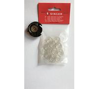 Spulenkapsel + 10 Original Singer Spulen für Singer Nähmaschinen Confidence 7463, 7465, 7470, 7467, 7469