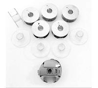 Spulenkapsel + 10 Spulen (gemischt) für Bernette Nähmaschinen 812, 815 E