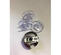 Spulenkapsel + 3 Spulen für Pfaff Nähmaschinen Select 2.0, 3.0, 4.0, 3.2, 4.2