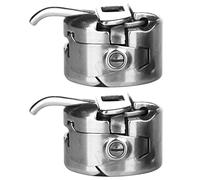 Spulenkapsel für Nähmaschine, Edelstahl, für Frontlader, 15 Klasse, 2 Stück