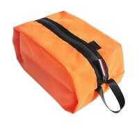 SPYMINNPOO Schuhtasche für Reisen, Wiederverwendbare wasserdichte Oxford-Stoff-Schuhtasche mit Reißverschluss und Griff für Fitnessstudio, Camping, Strand (ORANGE)