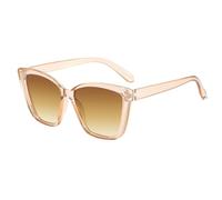 Square Sunglasses - Polarized Feline Eyewear, Trendy Cutout Shades, Bold Designer Goggles, Stylish Outdoor Accessory | Large Frame Protection Perfect For Beach Travel Shopping Festival, Teerahmen