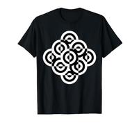 Square the Circle Schwarz und Weiß Bauhaus Shapes Mania Preisgünstiges Grafik-T-Shirt, Herren, Schwarz, S