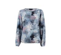 s'questo Bluse 1/1 florales Muster, V-Ausschnitt Navy 44 Soquesto