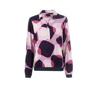 s'questo Bluse 1/1 Schlupfbluse, grafischer Muster, klassischer Kragen, Knopfleiste, Rosa Pale Rose 40 Soquesto Kollektion Love Letters