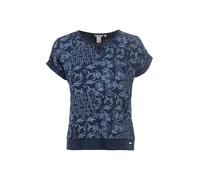 s'questo Shirt 1/2 Indigo, 44 Soquesto Kollektion Tropical Flowers