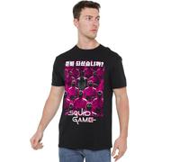 Squid Game Guard Group Korean Unisex T Shirt, Black, Large