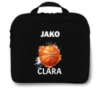 SR Teamsports Jako Kulturtasche One personalisiert Basketball mit Name | Schwarz, 25x12x20 cm, zum Aufhängen, Damen, Herren, Kinder, Mädchen, XL, recycelt Polyester, strapazierfähig, nachhaltig