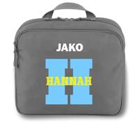 SR Teamsports Jako Kulturtasche One personalisiert Buchstabe Name | Grau, 25x12x20 cm, Monogramm, Initiale, Individuell, XL, Kinder, zum Aufhängen, Polyester, strapazierfähig, nachhaltig