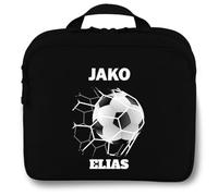SR Teamsports Jako Kulturtasche One personalisiert Fußball Tornetz Name | Schwarz, 25x12x20 cm, Training, Geschenk, Fußballfan, Gadgets, XL, Damen, Herren, Kinder, Jungen, Mädchen, nachhaltig