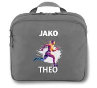 SR Teamsports Jako Kulturtasche One personalisiert Laufsport Runner Name | Grau, 25x12x20 cm, Joggen, Marathon, Läufer, Laufen, zum Aufhängen, Kulturbeutel, Damen, Herren, Kinder, Mädchen