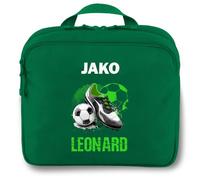 SR Teamsports Jako Kulturtasche One personalisiert Name und Fußballschuh | Sportgrün, 25x12x20 cm, Kulturbeutel, zum Aufhängen, Fußballfan, Training, Geschenk, Kinder, strapazierfähig, nachhaltig