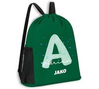 SR Teamsports JAKO Multibag One personalisiert Aquarell Alphabet | Sportgrün, 30 x 45 cm, Sporttasche, Training, Verein, Mannschaft, Fußball, Schule, Freizeit, Geschenk