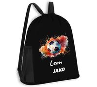 SR Teamsports JAKO Multibag One personalisiert Fußball Aquarell | Schwarz, 30 x 45 cm, Training, Verein, Freizeit, Sportausrüstung, Geschenkidee
