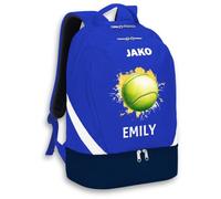 SR Teamsports JAKO Rucksack Iconic - Tennis - Sportarten - Tennisball mit Name - personalisiertes Equipment Zubehör Geschenk - 32 l - Royal Blau/Marine