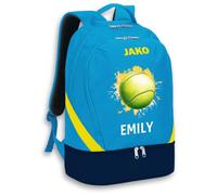 SR Teamsports JAKO Rucksack Iconic - Tennis - Sportarten - Tennisball mit Name - personalisiertes Equipment Zubehör Geschenk - 32 l - JAKO Blau/Marine/Neongelb