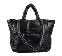 srdmuph Puffy Tote Bag Gepolsterte Puffy Tote Gitter Handtaschen für Frauen Große Puffer Tragetasche Umhängetasche Puffer Luxus Taschen, Schwarz