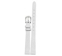 SRDRK Echtes Lederarmband Damenarmband 6mm 8mm 10mm 12mm Eidechsenleder Uhrenarmband kleine Armbanduhren Gürtel Dornschließe(White silver buckle,8mm)