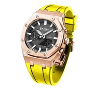 SRDRK GA-B2100 MOD Kit für GA-2110 GA-2100 Metall-Uhrengehäuse, Silikonarmband, 316 Edelstahl, modifiziertes Zubehör, Armband, Lünettenbänder, Einheitsgröße