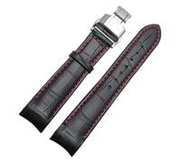 SRDRK Gebogenes Ende Watchband für Bürger BL9002-37 05A BT0001-12E 01A Watchstrap -echtes Leder mit Schmetterlingsschnalle 20 21 22mm Modegurt(12,22mm)