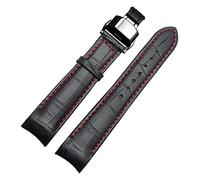 SRDRK Gebogenes Ende Watchband für Bürger BL9002-37 05A BT0001-12E 01A Watchstrap -echtes Leder mit Schmetterlingsschnalle 20 21 22mm Modegurt(10,22mm)