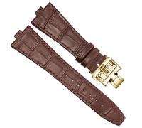 SRDRK Uhrenarmband aus echtem Leder für Vacheron Constantin Serie 4500 V, 5500 V, P47040, Edelstahl-Schnalle, 25 x 8, 25 x 7 Uhrenarmband, 25mm-8mm, Azetat, Kein Edelstein