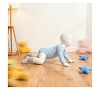 SRNSAEB Kind Schaufensterpuppe Krabbelnde/Stehende/Sitzende Kinder-Schneiderpuppe, Ganzkörpermodell für Kleiderdesign, realistische Schaufensterpuppe mit abnehmbarem Torso(Style 1)