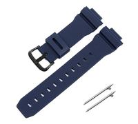 SRTYDCUR 16 mm Schnellverschluss-Uhrenarmband, kompatibel mit Casio G-SHOCK GM GA 2100 GA5600 6900, Herren, modifiziertes Gummi-Canvas-Armband, blaues Uhrenzubehör(Blue black)