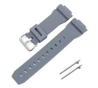 SRTYDCUR 16 mm Schnellverschluss-Uhrenarmband, kompatibel mit Casio G-SHOCK GM GA 2100 GA5600 6900, Herren, modifiziertes Gummi-Canvas-Armband, blaues Uhrenzubehör(Grey silver)