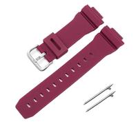 SRTYDCUR 16 mm Schnellverschluss-Uhrenarmband, kompatibel mit Casio G-SHOCK GM GA 2100 GA5600 6900, Herren, modifiziertes Gummi-Canvas-Armband, blaues Uhrenzubehör(Red silver)