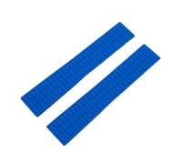 SRTYDCUR 18 mm 19 Top-Uhrenarmband aus Gummi und Silikon, kompatibel mit Patek-Armband for Philippe-Gürtel, Damen, Aquanaut 5067A, Faltschließe(Blue,18mm,Silver Buckle)