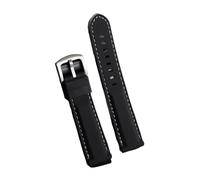 SRTYDCUR 18 mm 20 22 24 Schnellverschluss-Uhrenarmband aus Gummi, Silikon, Uhrenarmband, Ersatzarmband for Seiko, kompatibel mit Citizen(Black-white,20mm)