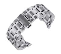 SRTYDCUR 18 mm 22 23 24 Edelstahl-Uhrenarmband mit gebogenem Ende, kompatibel Tissot 1853 Couturier T035 Uhrenarmband, Damen- und Herrenarmband(22mm)