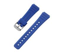 SRTYDCUR 18 mm weiches Silikon-Uhrenarmband, kompatibel mit CASIO F91W W-800H for W800H SGW400 F91W F84 F105/108 A158/168 AE1200/1300, Herren-Armband(Deep blue)