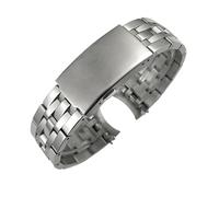 SRTYDCUR 19 mm 20 Edelstahl-Uhrenarmband mit gebogenem Ende, kompatibel Tissot T17 T114 Prc 200 .417 T055 T014 Armbändern Herren Damen Uhrenarmband(20mm)