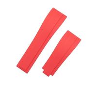 SRTYDCUR 20/21 mm Uhrenarmband aus weichem Naturkautschuk, kompatibel mit Rolex-Armband GMT Daytona Submariner YachtMaster Armband Faltschließe(Red,21mm Crown Buckle,XXL)