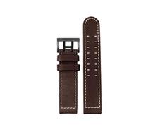 SRTYDCUR 20 22 Kompatibel mit Hamilton Khaki Aviation Watch H77616533 H70615733 Uhrenarmband Leder Jazz Field Herren Stil(A Dark brown black,20mm)