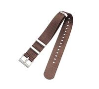 SRTYDCUR 20 mm 22 24 Nylon-Canvas-Uhrenarmband for Herren und Damen, Sportarmband, kompatibel mit Omega Seamaster 300 Fo DW, Handgelenkband, Zubehör(Brown,22mm)