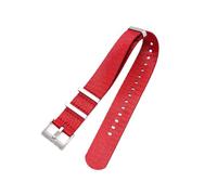 SRTYDCUR 20 mm 22 24 Nylon-Canvas-Uhrenarmband for Herren und Damen, Sportarmband, kompatibel mit Omega Seamaster 300 Fo DW, Handgelenkband, Zubehör(Red,20mm)