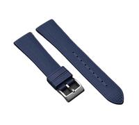 SRTYDCUR 20 mm 22 FKM Fluorkautschuk Uhrenarmband Tauchen Schnellverschluss Edelstahl Dornschließe Armband Kompatibel mit Omega Seiko Rolex(Royal blue,22mm)