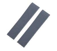 SRTYDCUR 21 mm FKM-Uhrenarmband aus weichem Fluorkautschuk, kompatibel mit dem wasserdichten Longines-Armband L3 Hydroconquest(Grey,Silver Fold Buckle 1)