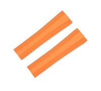 SRTYDCUR 22-18 mm, 24-20, FKM-Uhrenarmband aus weichem Naturfluorkautschuk, kompatibel mit Breitling-Armband for Superocean Navitimer Avenger-Armband(Orange,BLACK BUCKLE_24-20MM)