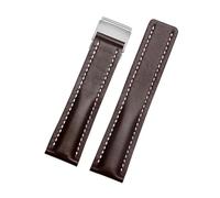 SRTYDCUR 22/24 mm, kompatibel mit Breitling-Lederarmband, Premier B01 Colt Chronograph Avenger AVIATOR 8, Faltschließe aus Stahl(BNL-5(5),22mmSilver Buckle)