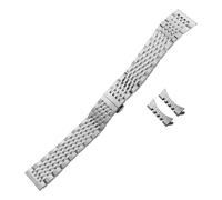 SRTYDCUR 316L Edelstahl-Uhrenarmband, kompatibel mit Omega, Tudor, Tag Heuer, Silber-Roségold-Armbänder, Uhrenarmband(Silver,19mm)