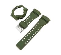 SRTYDCUR Armband + Gehäuse kompatibel mit Casio G-Shock GA-100/kompatibel 110/kompatibel 120/kompatibel 140 GD-100 GAX-100 GLS-100 Ersatz-Uhrenarmband aus Gummi und Silikon, matt(Army green)