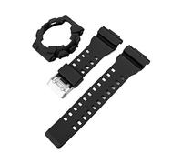 SRTYDCUR Armband + Gehäuse kompatibel mit Casio G-Shock GA-100/kompatibel 110/kompatibel 120/kompatibel 140 GD-100 GAX-100 GLS-100 Ersatz-Uhrenarmband aus Gummi und Silikon, matt(Black)