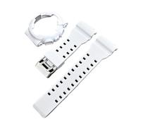 SRTYDCUR Armband + Gehäuse kompatibel mit Casio G-Shock GA-100/kompatibel 110/kompatibel 120/kompatibel 140 GD-100 GAX-100 GLS-100 Ersatz-Uhrenarmband aus Gummi und Silikon, matt(White)