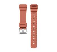SRTYDCUR Armband kompatibel mit Casio G-SHOCK GMA-S2100 Damen, rosa-weiß, Schnellverschluss, Gummiharz, Uhrenarmband, Zubehör, 16 mm(Dark red)