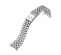 SRTYDCUR Curved End Edelstahl-Uhrenarmband 18 mm 19 mm 20 mm 21 mm Metallarmband Kompatibel mit Rolex for Jubilee-Armband mit Faltschließe(18mm)