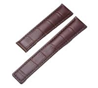 SRTYDCUR Echtlederarmband kompatibel mit Tag Heuer Uhr Carrera Monaco Uhrengürtel Schwarz Braun Armband Armbanduhr(Brown-Without buckle,20mm)
